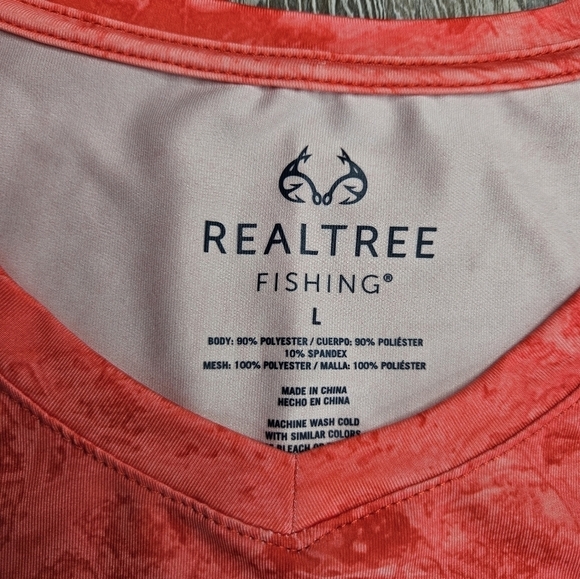 Realtree Fishing Long sleeve tech shirt red camo womens - Picture 6 of 6